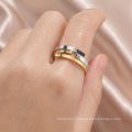 Shangjie Oem anillos Fashion Simple Ring Кольцо без атласного стального розового золота Ring